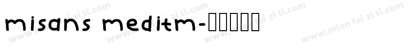 misans meditm字体转换